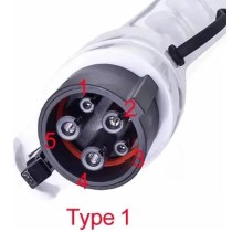 Type 1 - Type 2 16A-32A 3.6KW-7.4KW Single-Phase EV Charging Cable Electric Vehicle Cord for Station EVSE Female to Male Plug