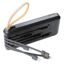 Ηλιακό & USB 10.000mAh PowerBank με Καλώδια Φόρτισης POWERplus Manta