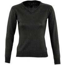 Sol's Galaxy women 90010 ONE COLOR V NECK CLASSIC SWEATER