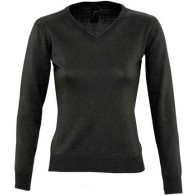 Sol's Galaxy women 90010 ONE COLOR V NECK CLASSIC SWEATER