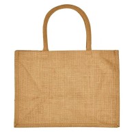 UBAG Beach jute bag with rounded handles : 36 x 27 x 20cm Handles: 40 x 2cm Capacity: 19L