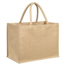 UBAG Beach jute bag with rounded handles : 36 x 27 x 20cm Handles: 40 x 2cm Capacity: 19L