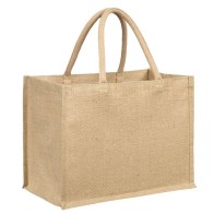 UBAG Beach jute bag with rounded handles : 36 x 27 x 20cm Handles: 40 x 2cm Capacity: 19L