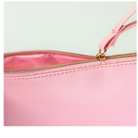 GRAIN 24158 Toiletry bag in PU fine grain saffiano Bag size 26 x 17cm