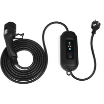 Adjustable Electric Car Charger Type 2 (3.5kW, 6-16A) with EU Schuko Plug and Delay Timer 5 Meters
