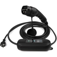 Adjustable Electric Car Charger Type 2 (3.5kW, 6-16A) with EU Schuko Plug and Delay Timer 5 Meters