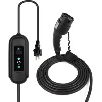 Adjustable Electric Car Charger Type 2 (3.5kW, 6-16A) with EU Schuko Plug and Delay Timer 5 Meters