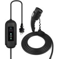Adjustable Electric Car Charger Type 2 (3.5kW, 6-16A) with EU Schuko Plug and Delay Timer 5 Meters