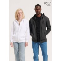 SOL'S CARTER 03812 Unisex Ζακέτα Φούτερ με Κουκούλα, Ανακυκλωμένο Πολυέστερ