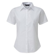 PREMIER PR302 Women's Short-Sleeve Poplin Shirt – 65% Polyester, 35% Cotton