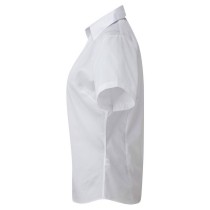 PREMIER PR302 Women's Short-Sleeve Poplin Shirt – 65% Polyester, 35% Cotton