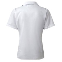 PREMIER PR302 Women's Short-Sleeve Poplin Shirt – 65% Polyester, 35% Cotton