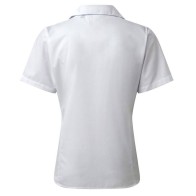 PREMIER PR302 Women's Short-Sleeve Poplin Shirt – 65% Polyester, 35% Cotton