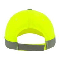 Atlantis Helpy 5-panel jockey cap 100% Polyester Peak with contrast colour binding