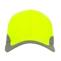Atlantis Helpy 5-panel jockey cap 100% Polyester Peak with contrast colour binding