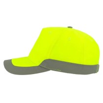 Atlantis Helpy 5-panel jockey cap 100% Polyester Peak with contrast colour binding