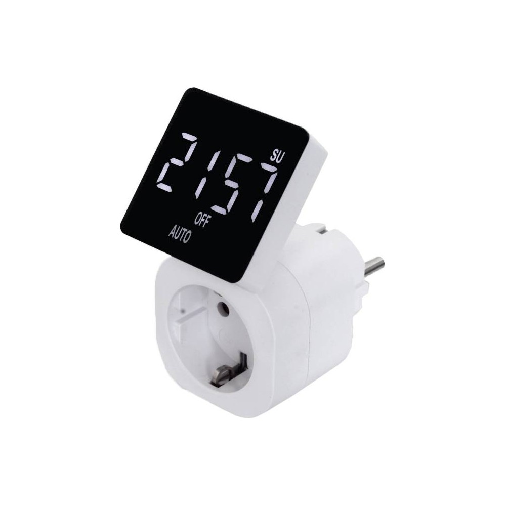 Digital TimeSwitch with Large Illuminated & Rotatable LED Display Energy Saving Timer Ideal for Home Automation Digital TimeSwitch with Large Illuminated & Rotatable LED Display Energy Saving Timer Ideal for Home Automation