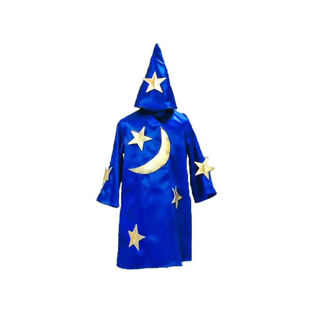Night Costume MARK695 - Dress & Hat with Golden Stars