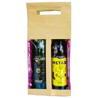 About Basics 00315 Οικολογική Υφασμάτινη Συσκευασία Δώρου για 2 Ποτά