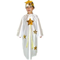 Christmas Costume Kids Little Star White MARK647
