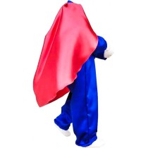 Superhero Carnival Costume with Satin and Red Cape - MARK030