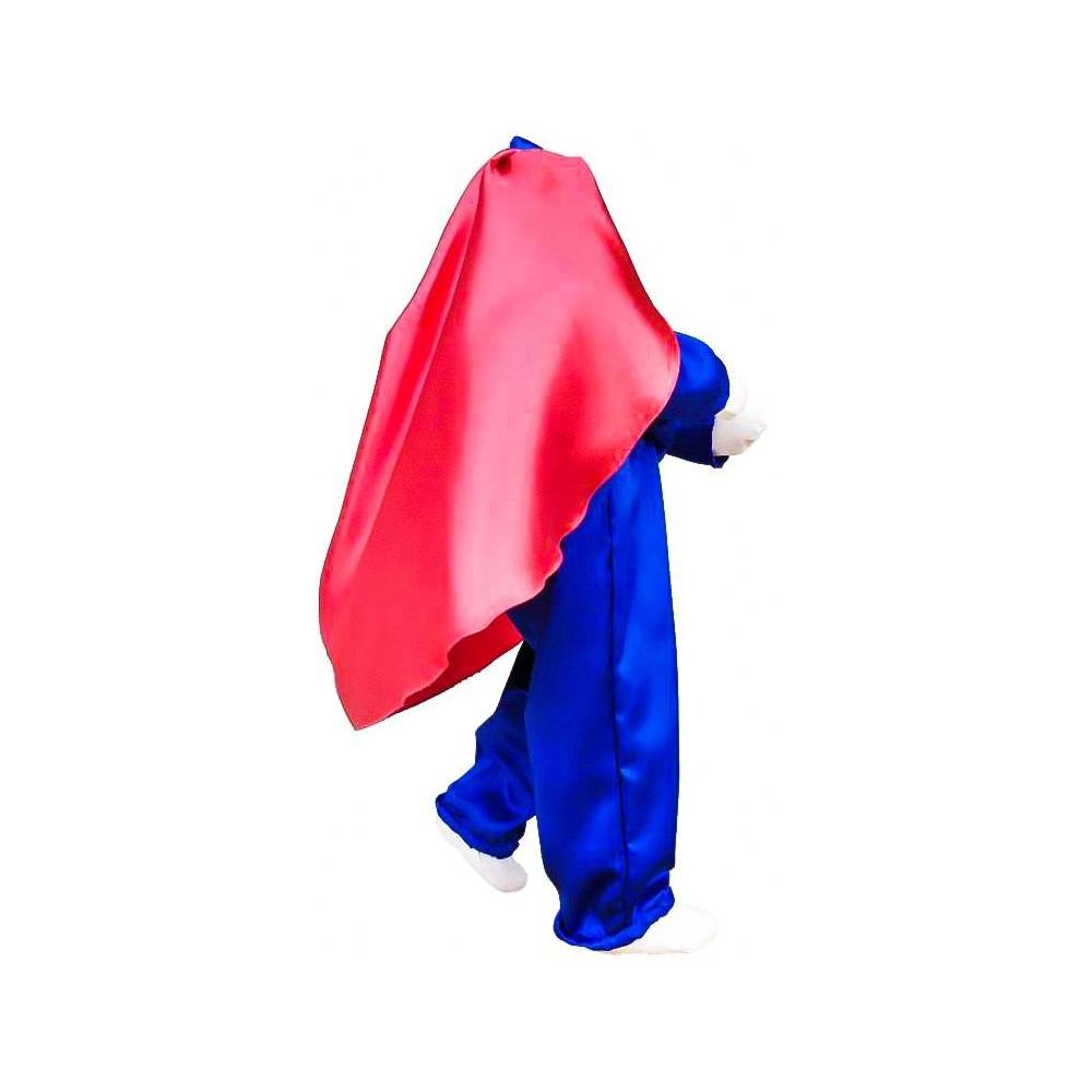 Superhero Carnival Costume with Satin and Red Cape - MARK030