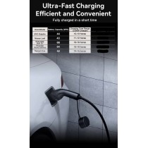 Portable EV Charger 3.5kW AC Schuko-Type 2, 8-16A, 5m with LCD Display