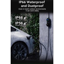 Portable EV Charger 3.5kW AC Schuko-Type 2, 8-16A, 5m with LCD Display