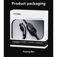 Portable EV Charger 3.5kW AC Schuko-Type 2, 8-16A, 5m with LCD Display