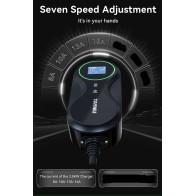 Portable EV Charger 3.5kW AC Schuko-Type 2, 8-16A, 5m with LCD Display