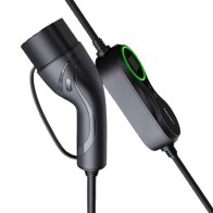 Portable EV Charger 3.5kW AC Schuko-Type 2, 8-16A, 5m with LCD Display