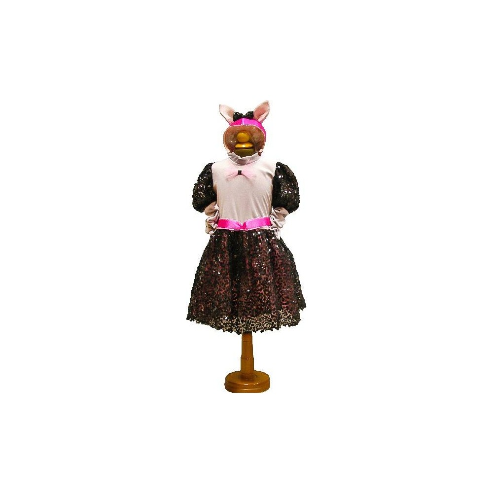 Carnival Cat Costume for Girls 1-6 Years - Black & Pink Style MARK539