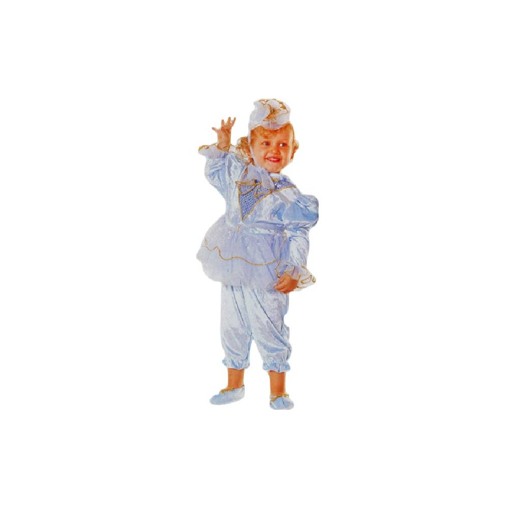 Baby Princess Costume 6-18 Months – Blue Romper with Gold Details MARK545
