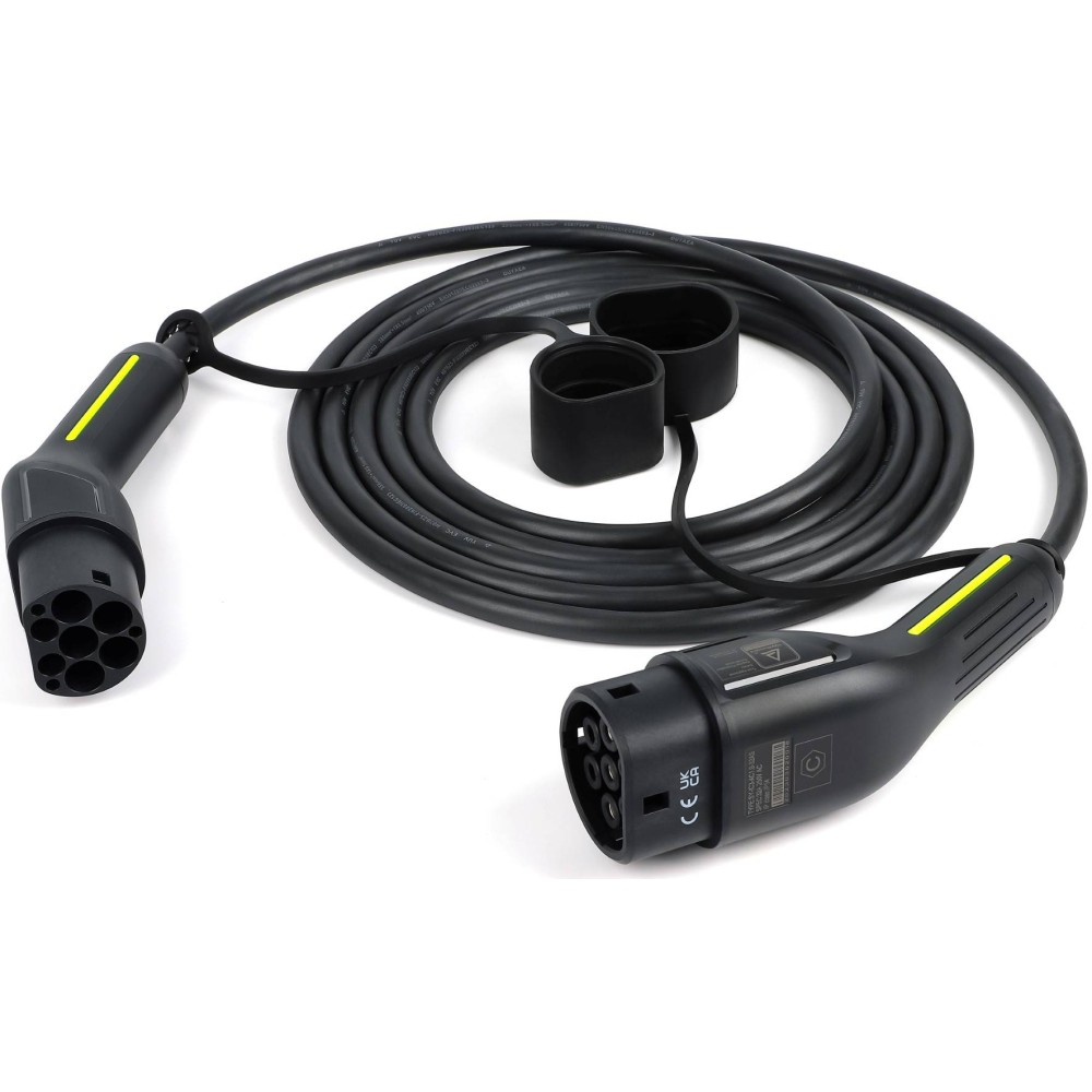 Type 2 - Type 2, 5M, 16A, 11kW, Τριφασικό Καλώδιο Φόρτισης για Σταθμούς Φόρτισης Ηλεκτρικού Αυτοκινήτου