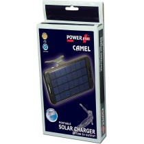 Powerplus CAMEL - Portable Solar Charger 3W, 2 USB Ports (5V, 2W Output) & Stand