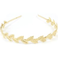 Ancient Greek Gold Headband with Olive Leaves – Metal Laurel Wreath MARK103