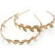 Ancient Greek Gold Headband with Olive Leaves – Metal Laurel Wreath MARK103