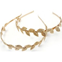 Ancient Greek Gold Headband with Olive Leaves – Metal Laurel Wreath MARK103