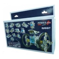 POWERplus Rabbit Solar Powered 14 in 1 ROBOT SET