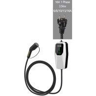 Schuko - Type 2 EV Charging Cable | 6A-16A | 3.6kW | 4 Meters | IP56 | LED Display | 1-Button Timer Function