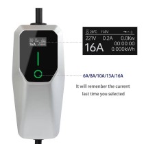 Schuko - Type 2 EV Charging Cable | 6A-16A | 3.6kW | 4 Meters | IP56 | LED Display | 1-Button Timer Function