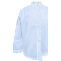 White Traditional Girl’s Shirt with Lace – Greek Made MARK111