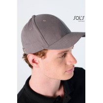 SOL'S TEKAPO 04343 6-panel cap Modern metal buckle back closure
