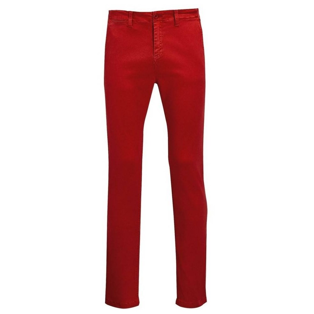 Sol's Jules Men 01424 Men's Twill Pants Poppy Red No38 (XS/S)