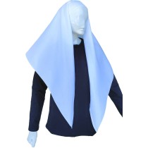 Large White Headscarf with Inner Ties – Ideal for Traditional Costumes & Performances MARK128