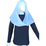 Large White Headscarf with Inner Ties – Ideal for Traditional Costumes & Performances MARK128