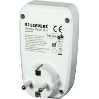EcoSavers Energy Meter Mini - Compact Plug-in Device Energy Consumption Monitor