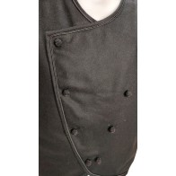 Παραδοσιακό Τσόχινο Μαύρο Γιλέκο Ενηλίκων Σταυροκουμπωτό Φοδραρισμένο MARK040