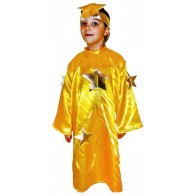 Christmas Costume Kids Little Star Yellow MARK647 – Made in Greece