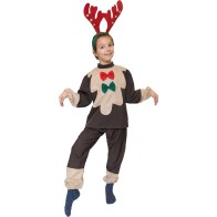 Christmas Reindeer Costume with Shirt, Pants and Headband - Greek Made MARK652